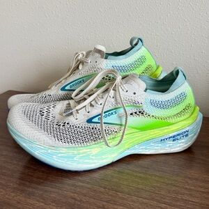 Brooks Hyperion Elite 4 PB Men's Running Shoes US M 8.5 / W 10 Green Blue White